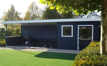 Het inrichten van je tuinhuis met overkapping tuinhuis met overkapping